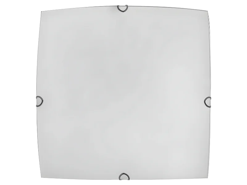 Plafondd carré modèle AYLA blanc 3 lumières FABRILAMP