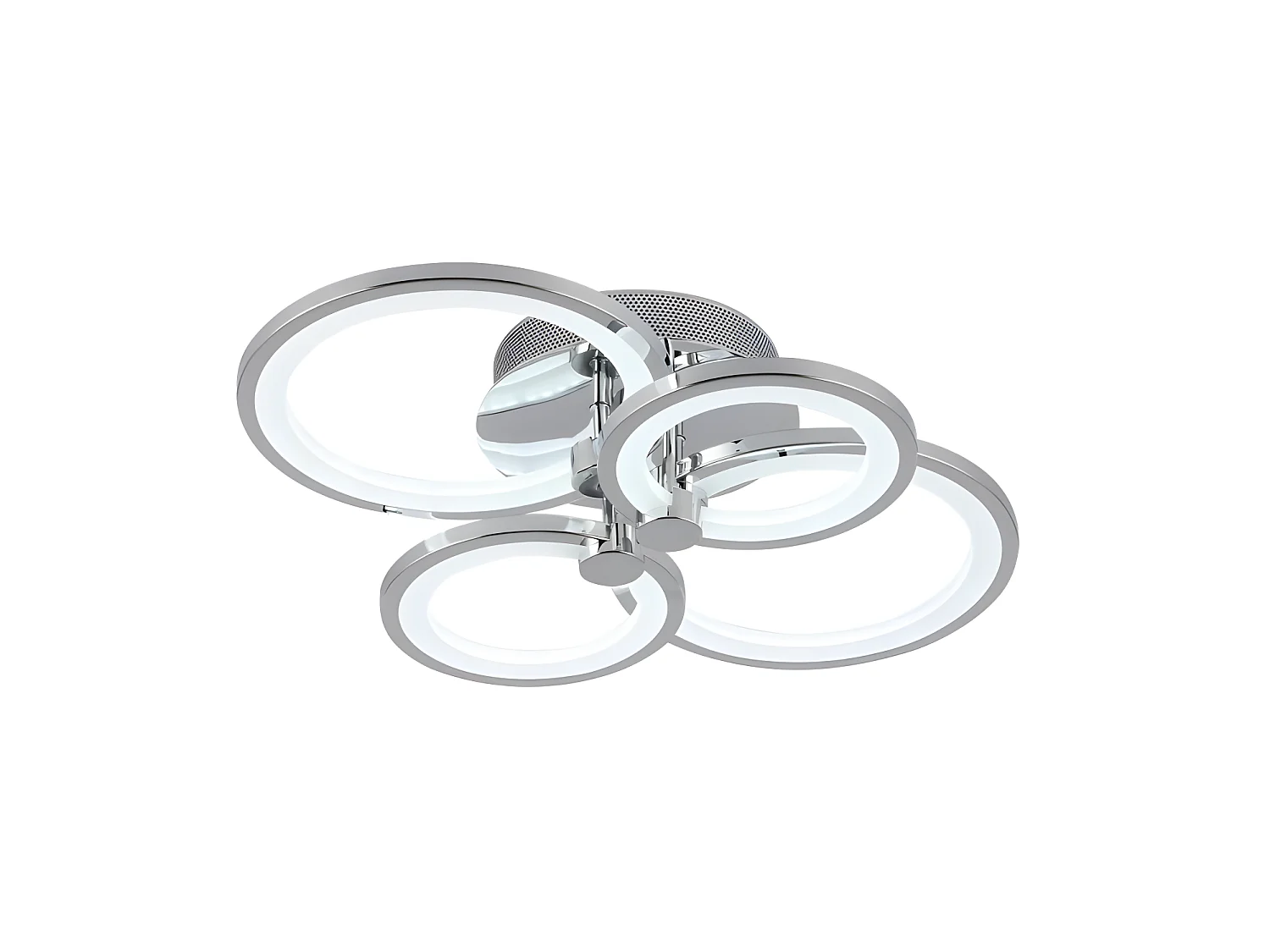 Plafon Sydney 76w 3000-4000-6500k Cromo 13,5x55x41 Cm 10260lm Regulable,memoria Y C.remoto