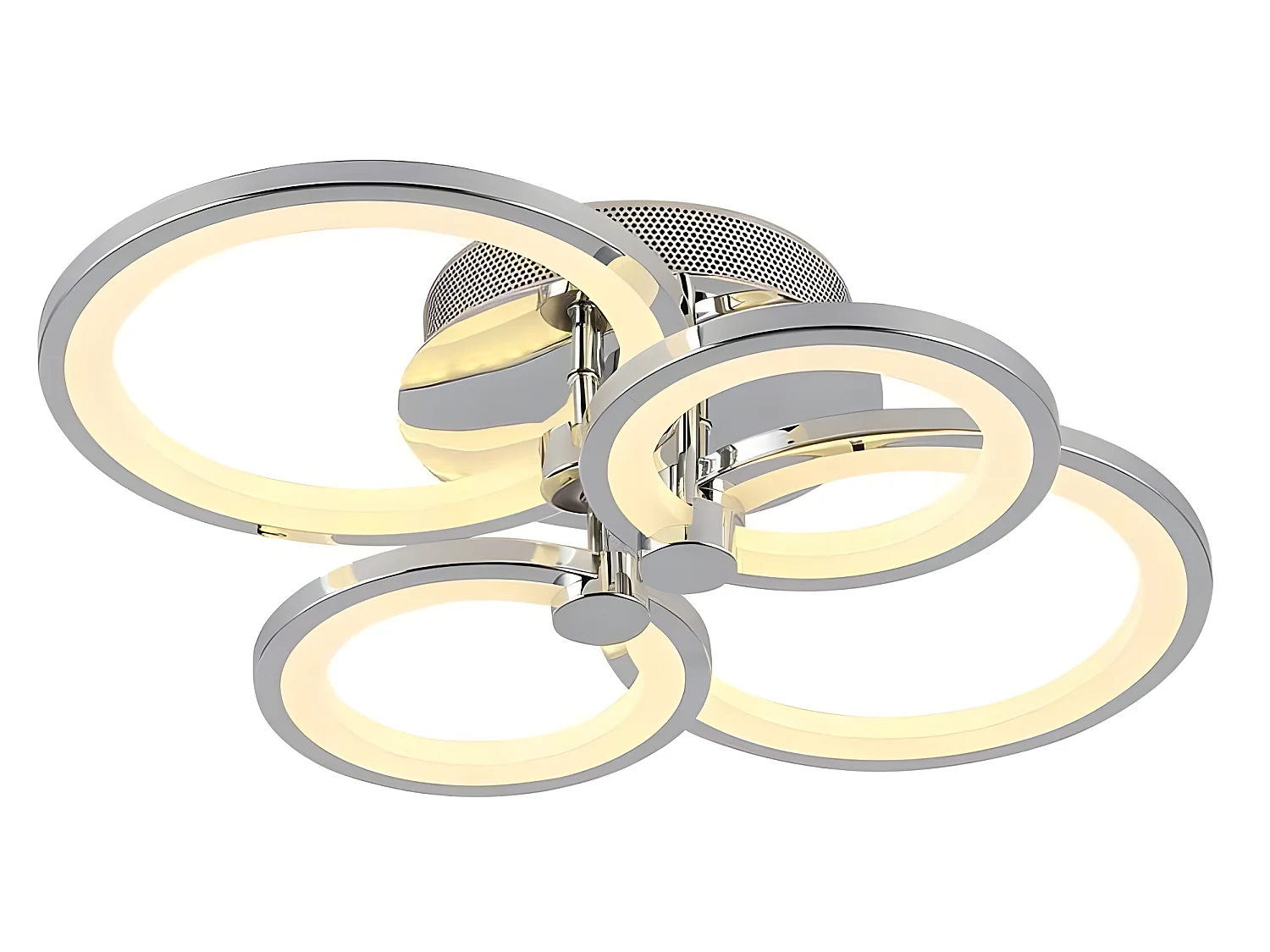 Plafon Sydney 76w 3000-4000-6500k Cromo 13,5x55x41 Cm 10260lm Regulable,memoria Y C.remoto