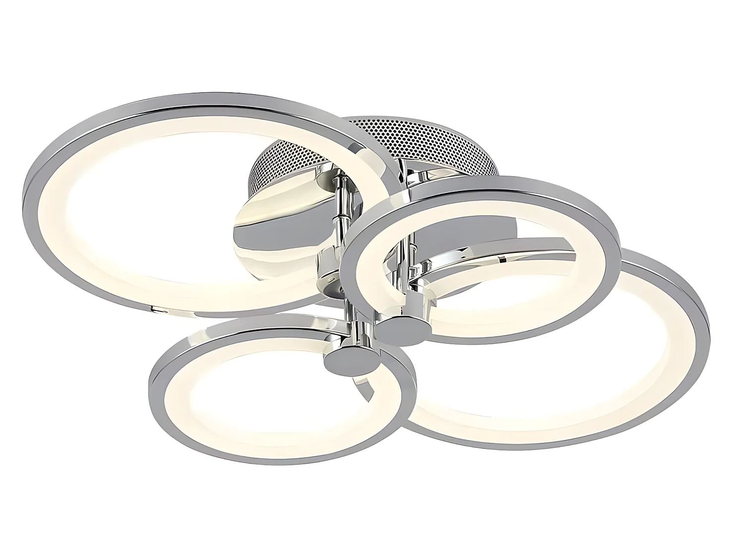 Plafon Sydney 76w 3000-4000-6500k Cromo 13,5x55x41 Cm 10260lm Regulable,memoria Y C.remoto