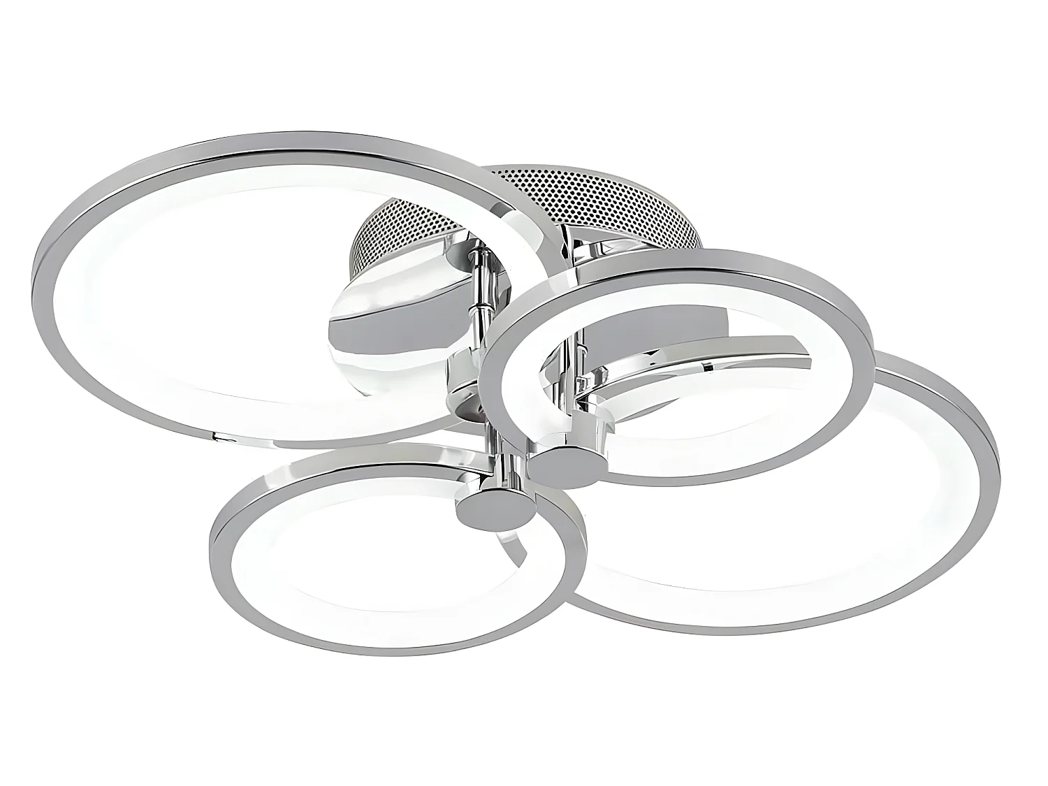 Plafon Sydney 76w 3000-4000-6500k Cromo 13,5x55x41 Cm 10260lm Regulable,memoria Y C.remoto