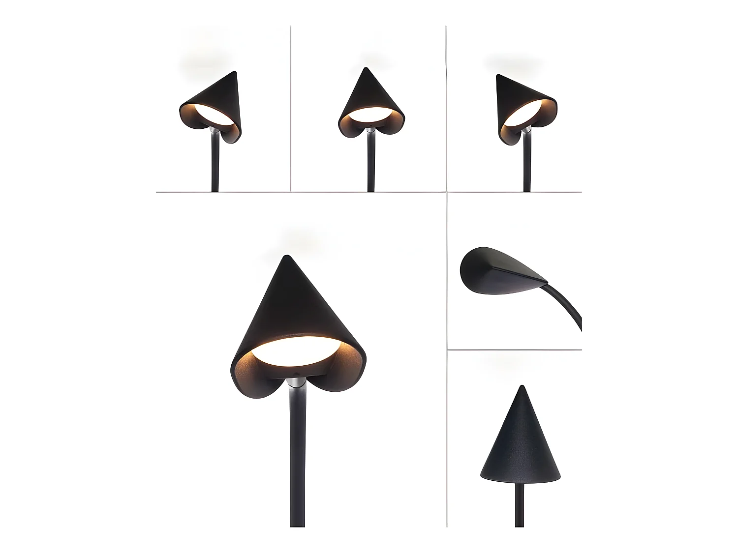 Plafondd LED 4 luminaires modèle CAPPUCCINA 30w noir MANTRA