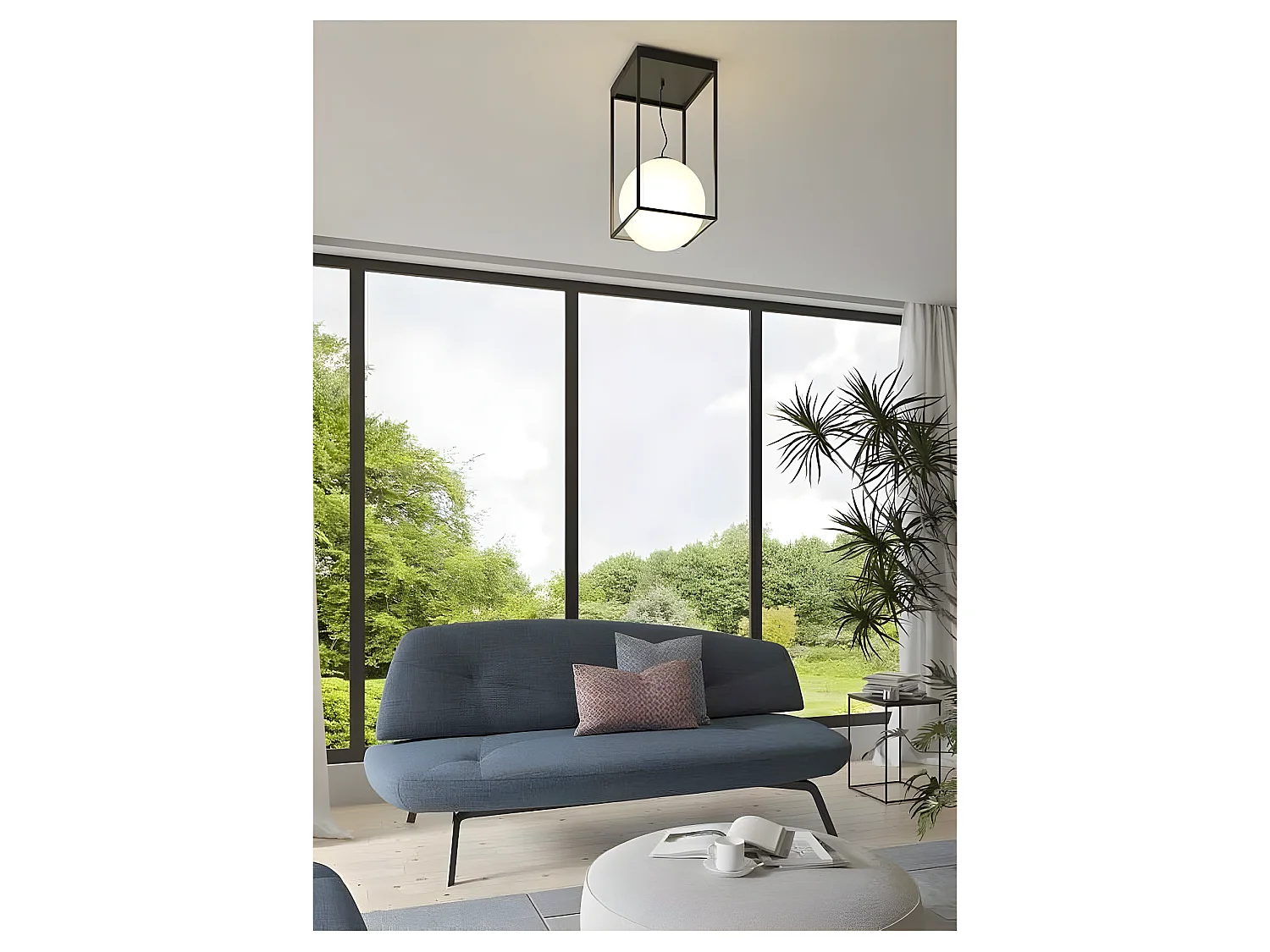 Semi-Plafond avec module métallique DESIGUAL avec tulipe sphérique MANTRA