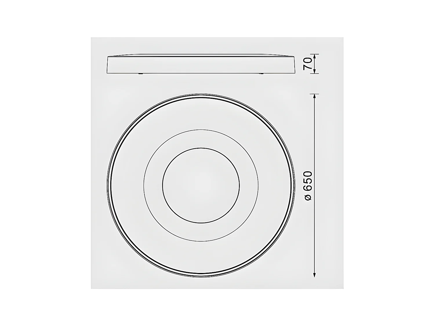 Plafondd LED 100w avec télécommande COIN couleur bois MANTRA