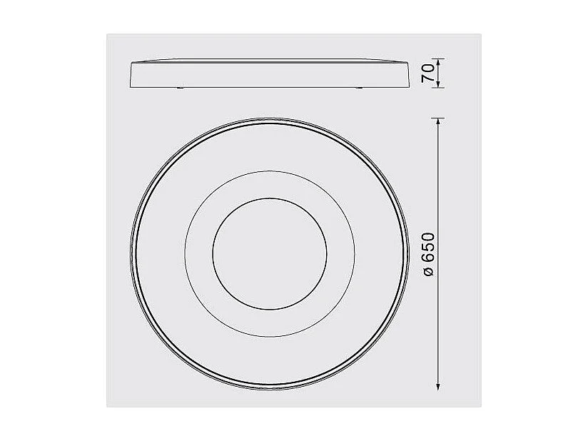 Plafondd LED 100w avec télécommande COIN couleur bois MANTRA