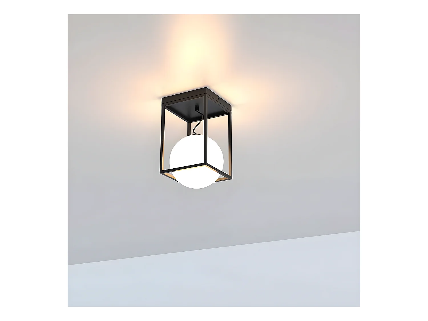 Plafondnier pour e27 modèle DESIGUAL avec tulipe sphérique MANTRA