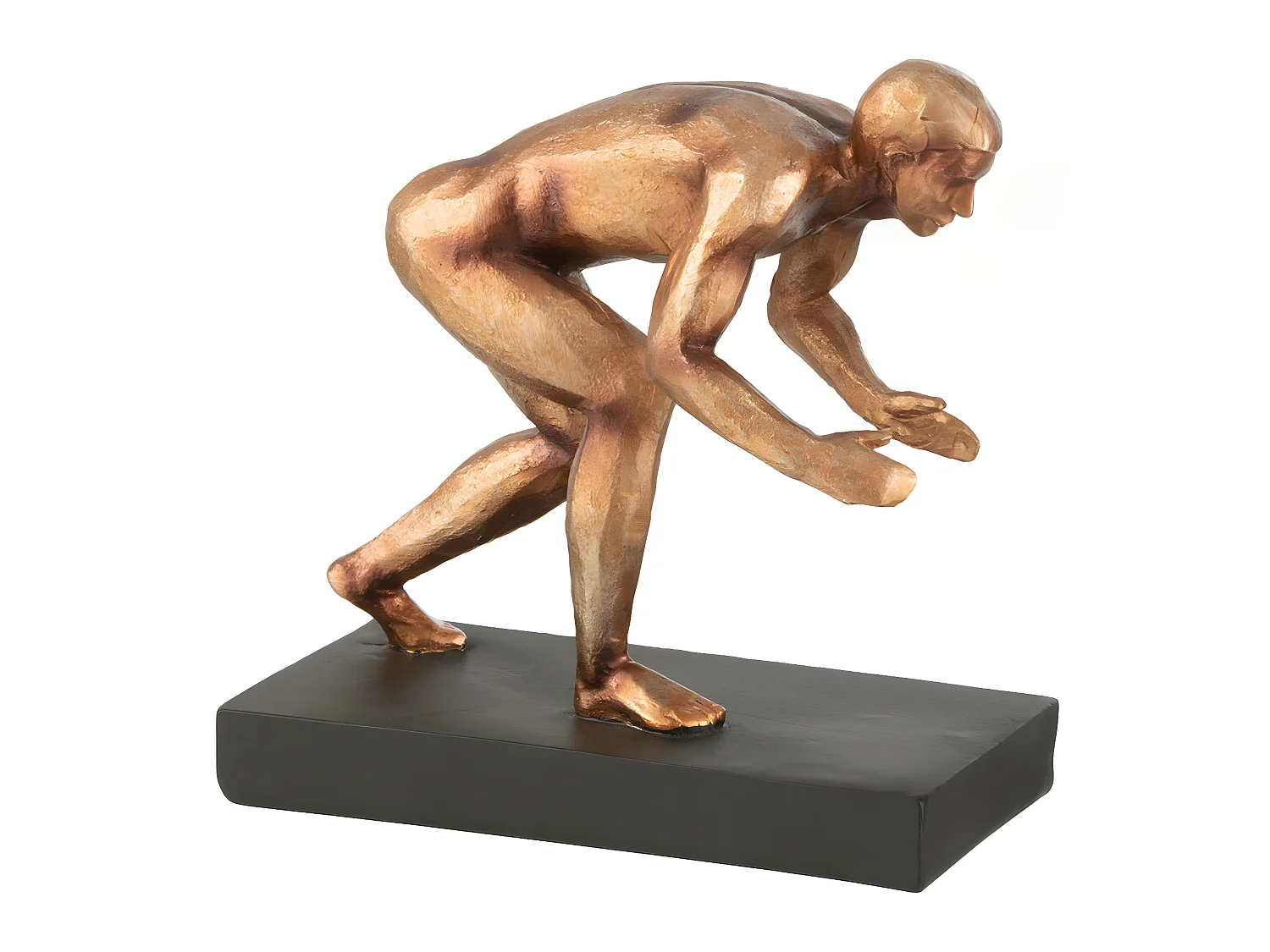 Lot de 2 Serre-Livres "Gymnaste" 15cm Bronze