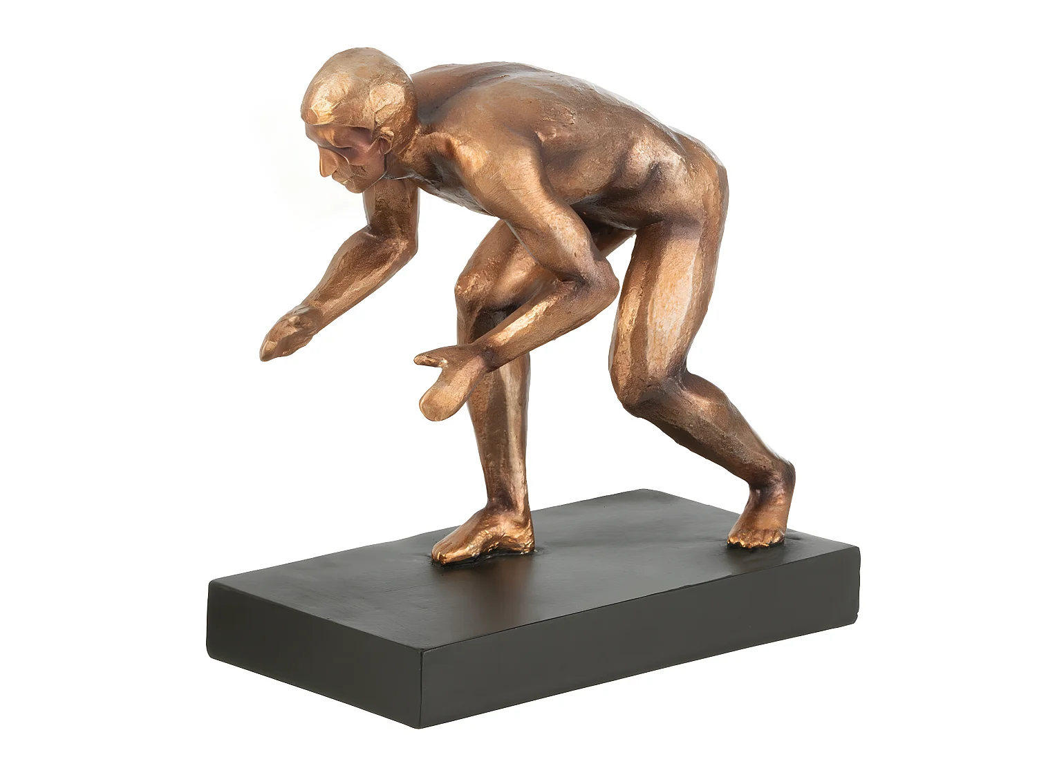 Lot de 2 Serre-Livres "Gymnaste" 15cm Bronze