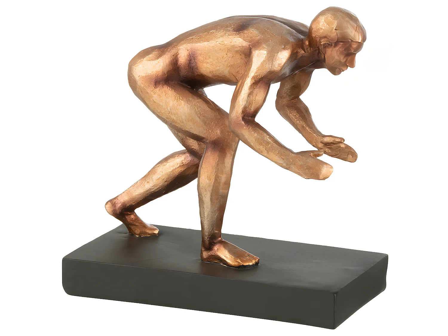 Lot de 2 Serre-Livres "Gymnaste" 15cm Bronze