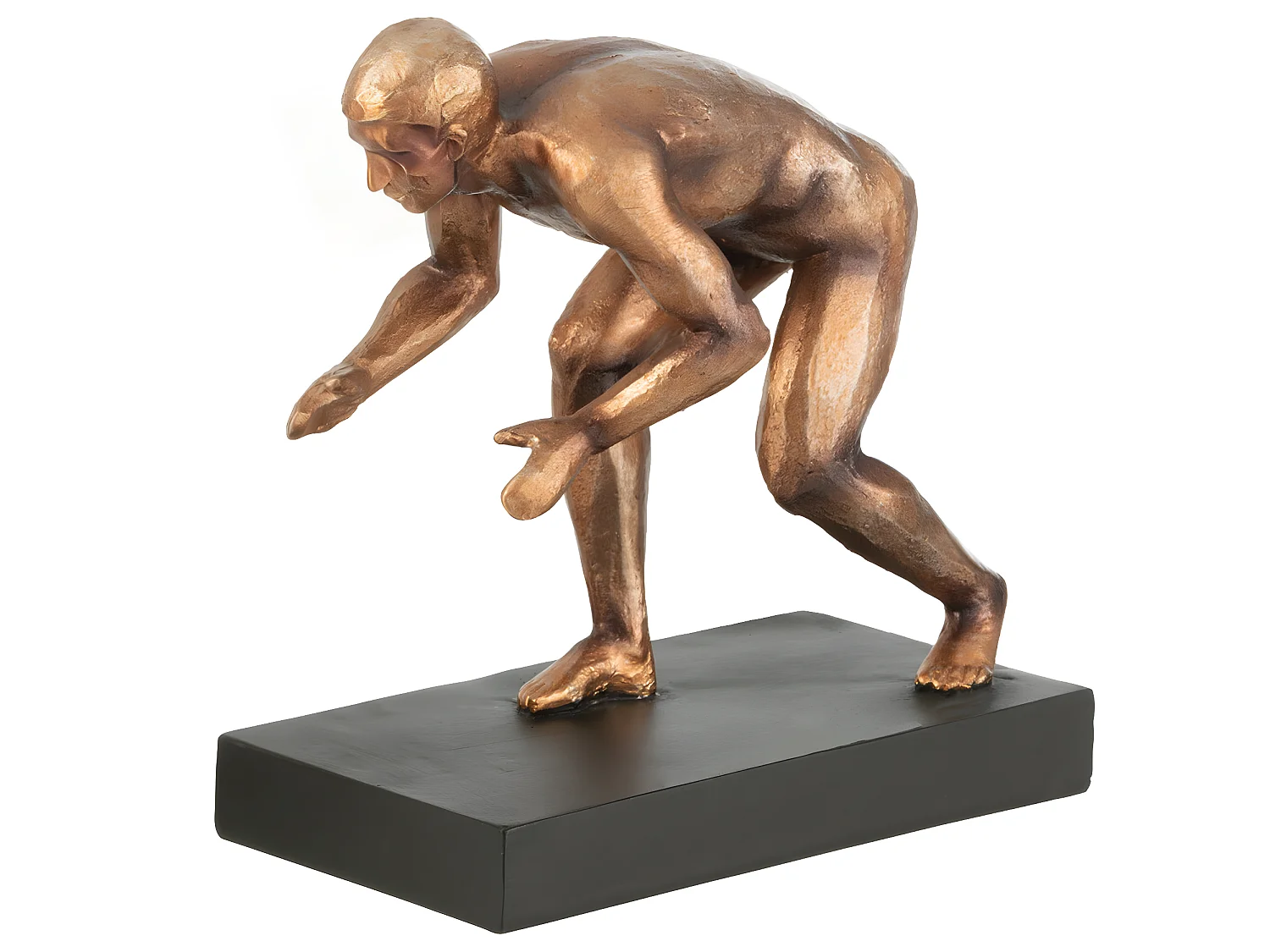 Lot de 2 Serre-Livres "Gymnaste" 15cm Bronze