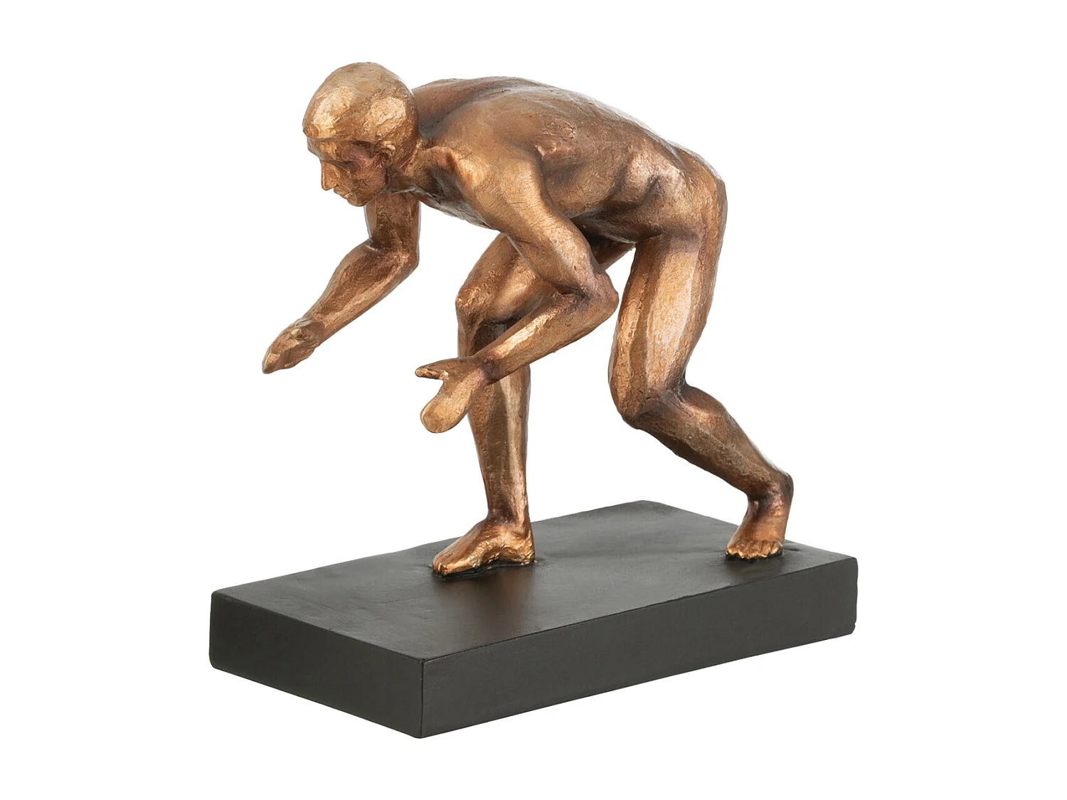 Lot de 2 Serre-Livres "Gymnaste" 15cm Bronze