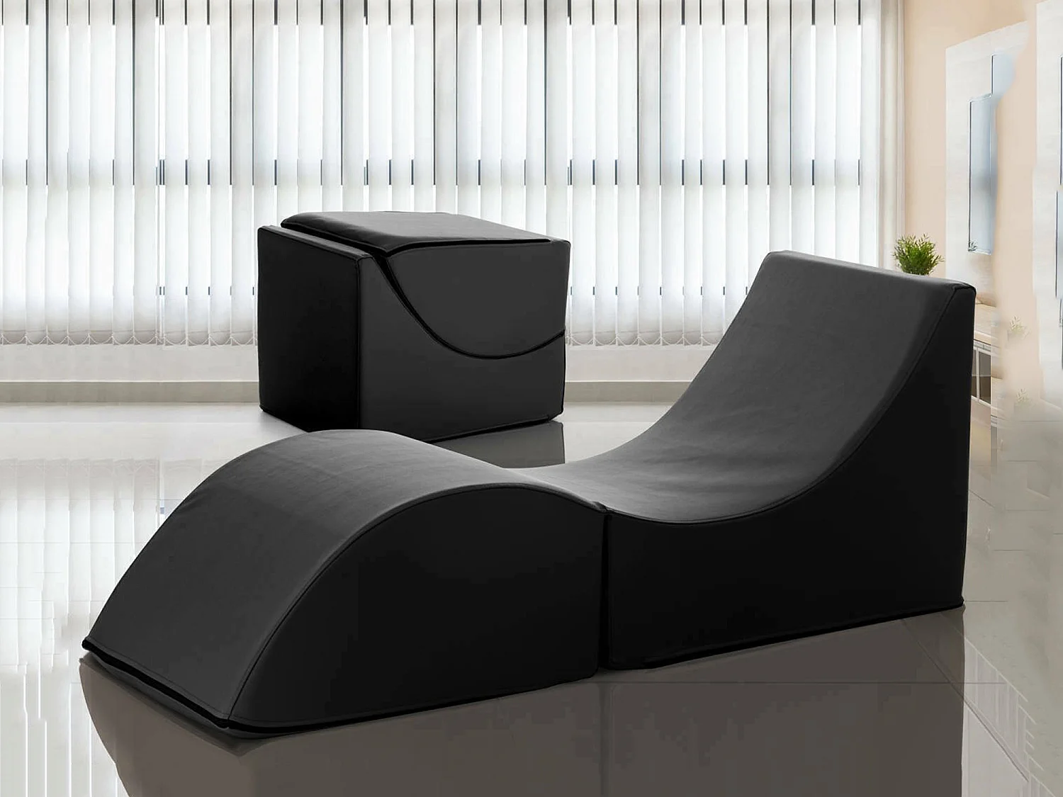 Letto Pieghevole Arbil, Imbottito Made in Italy, 50x130 cm Nero, Brandina