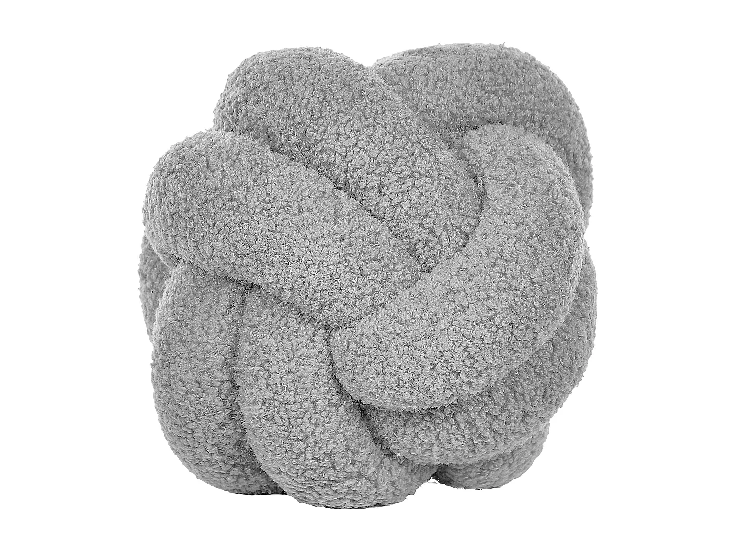 Lot de 2 coussins décoratifs MALNI Bouclé 19 x 19 cm Gris Unicolore