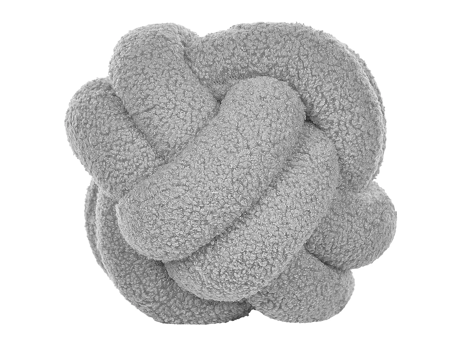 Set of 2 Decorative Cushions MALNI Boucle 19 x 19 cm Grey Solid