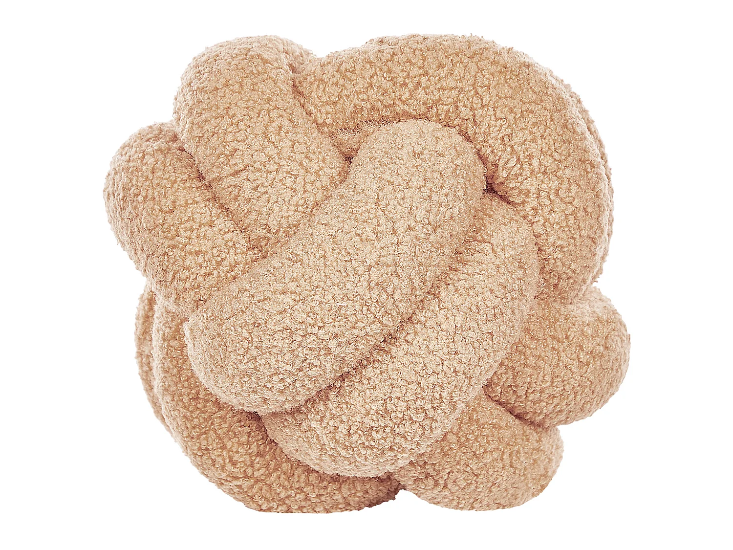 Throw Cushion MALNI Boucle 19 x 19 cm Sand Beige Solid