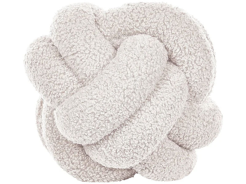 Almofada decorativa MALNI Bouclé 19 x 19 cm Branco creme Sólido