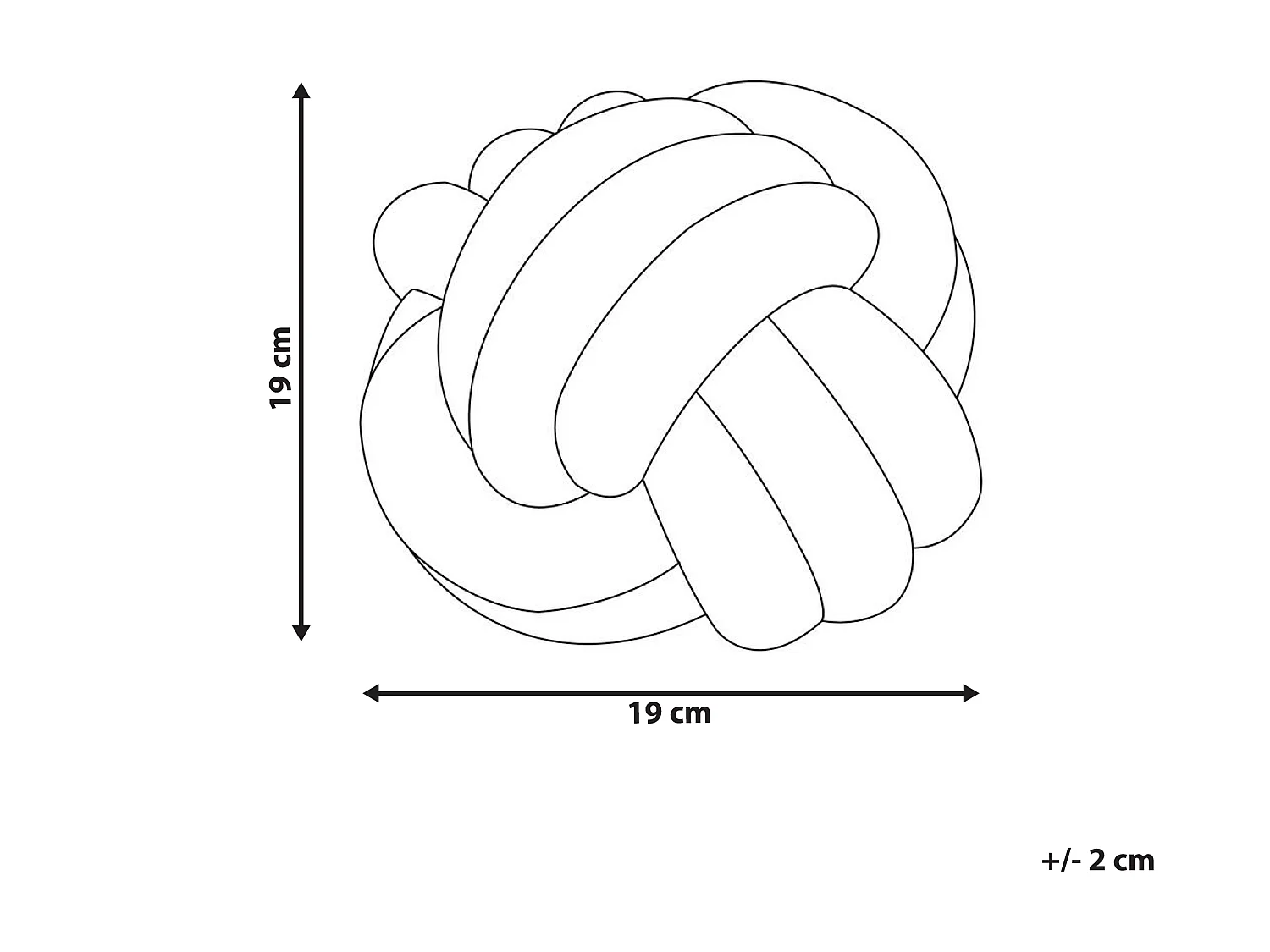 Almofada decorativa MALNI Bouclé 19 x 19 cm Branco creme Sólido