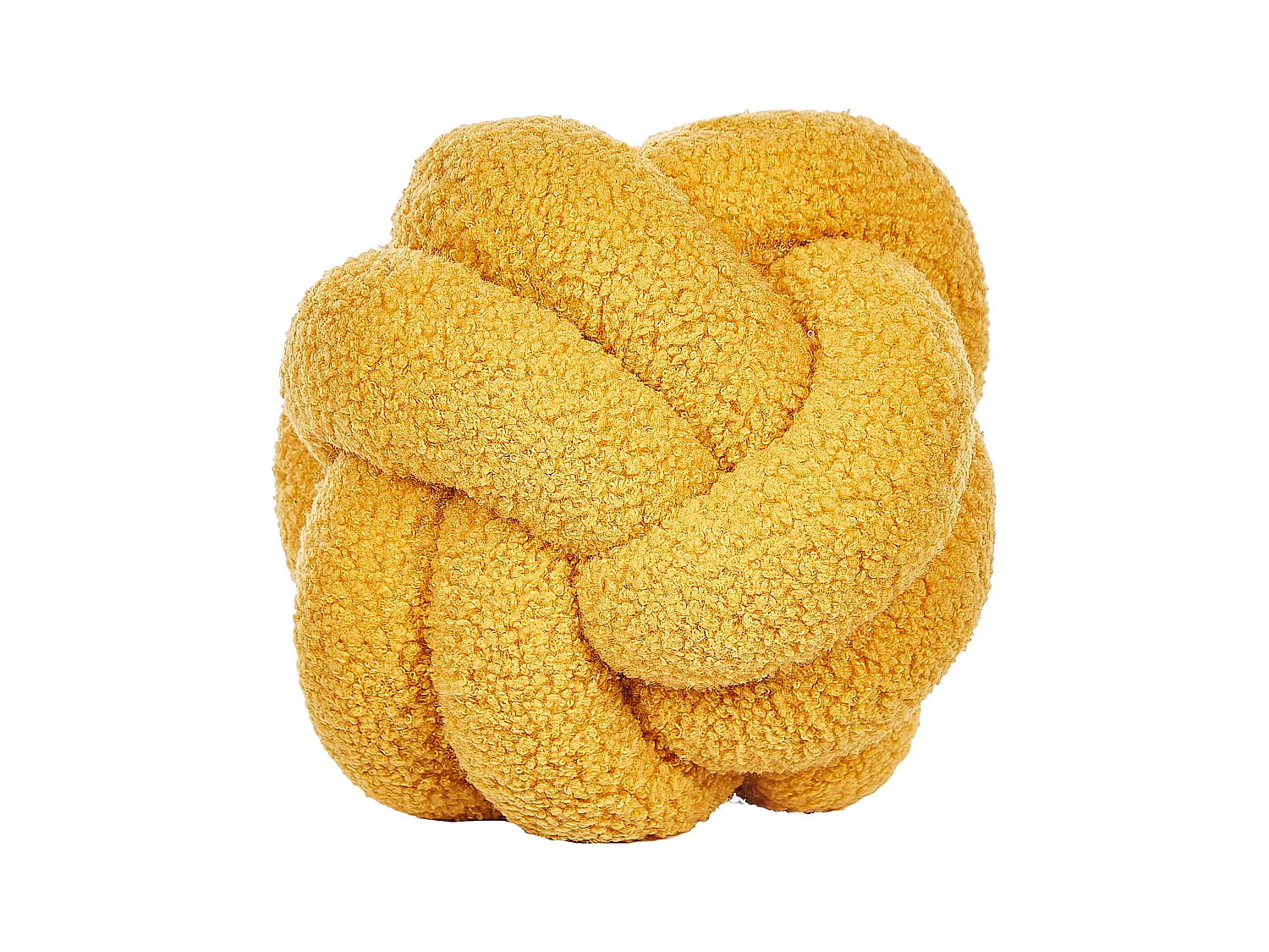 Cojín decorativo MALNI Bouclé 19 x 19 cm Mostaza Liso