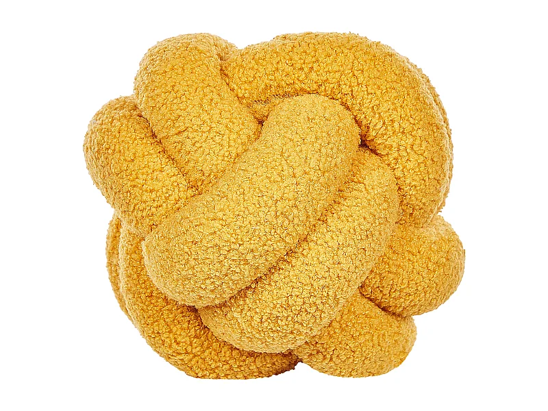 Cojín decorativo MALNI Bouclé 19 x 19 cm Mostaza Liso