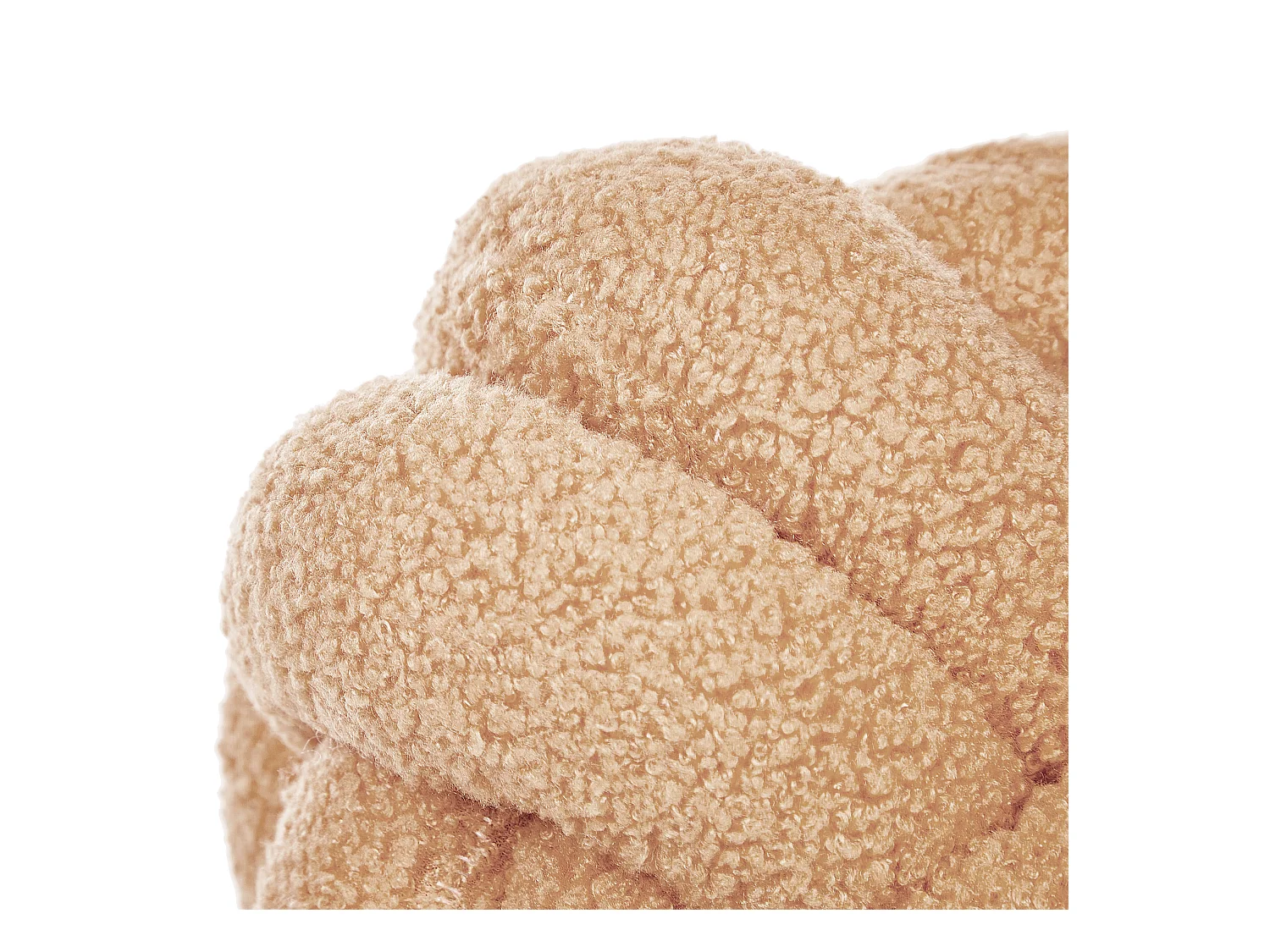 Conjunto de 2 almofadas decorativas MALNI Bouclé 19 x 19 cm Cor de areia Sólido