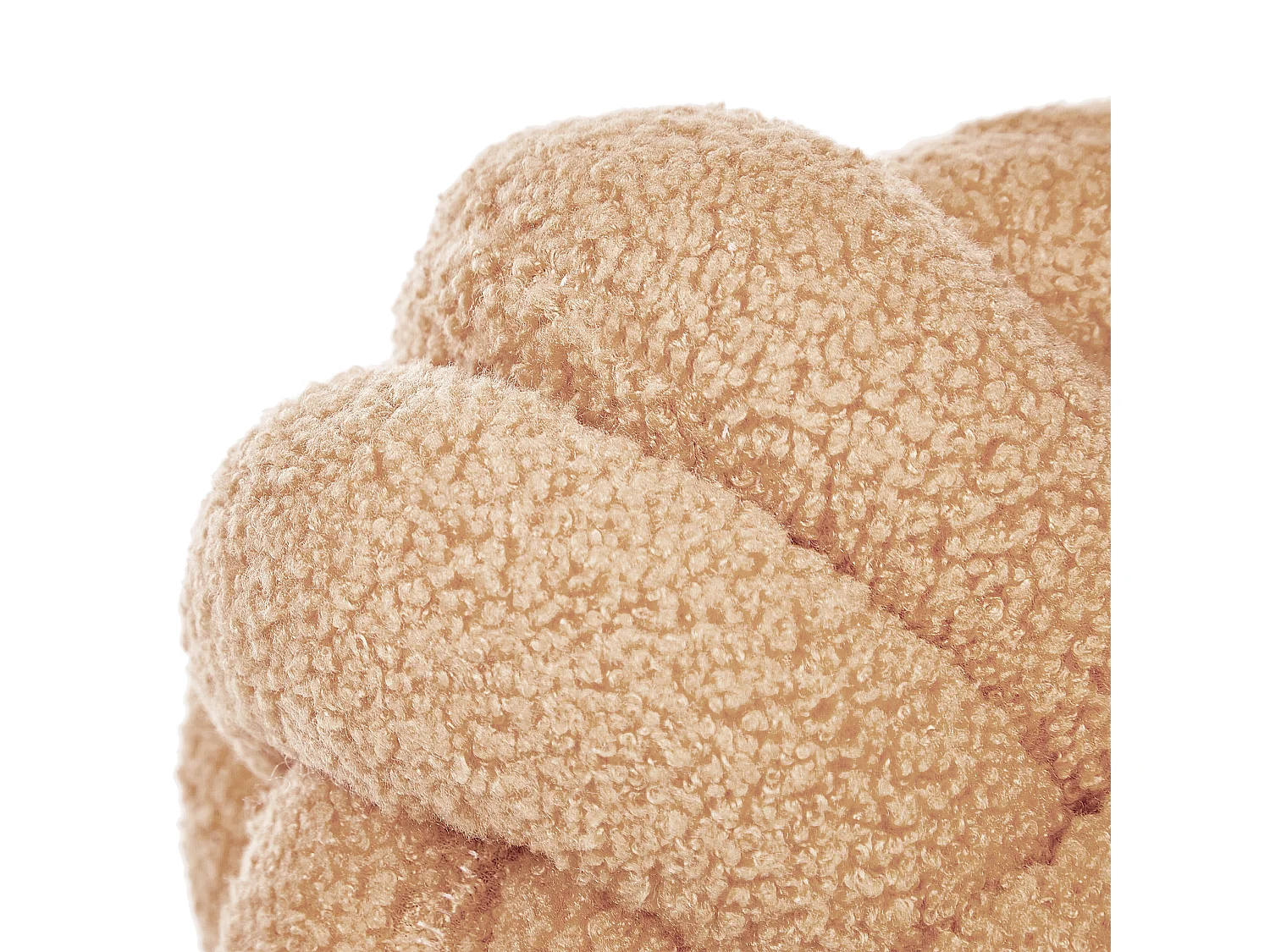 Set van 2 decoratieve kussens MALNI Bouclé 19 x 19 cm Zandbeige Effen