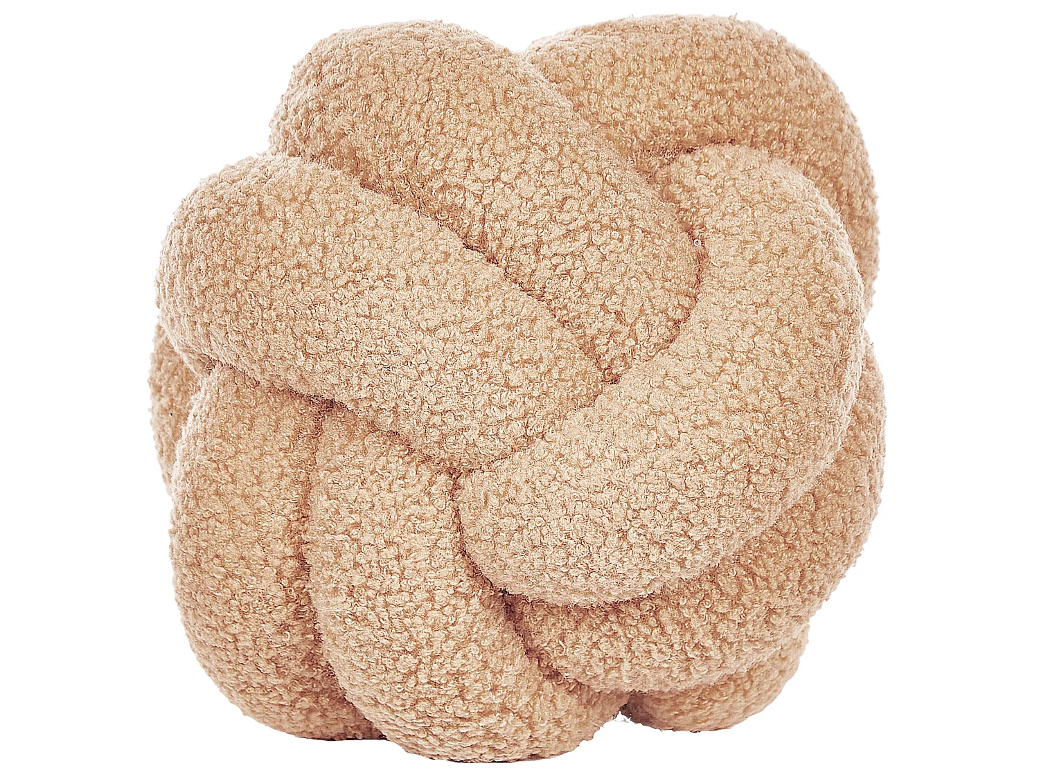 Set of 2 Decorative Cushions MALNI Boucle 19 x 19 cm Sand Beige Solid
