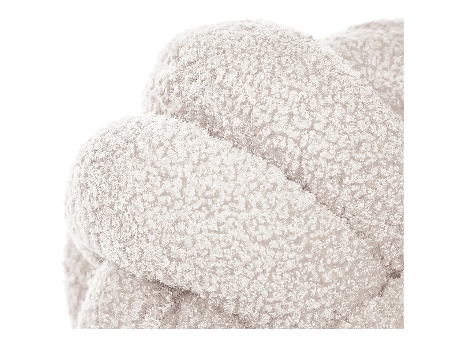 Conjunto de 2 almofadas decorativas MALNI Bouclé 19 x 19 cm Branco creme Sólido