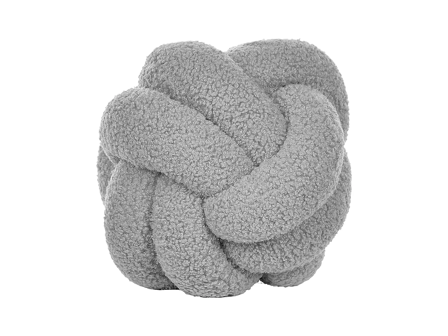 Dekokissen MALNI Bouclé 19 x 19 cm Grau Ohne Muster