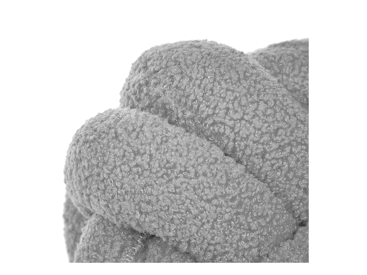 Dekokissen MALNI Bouclé 19 x 19 cm Grau Ohne Muster