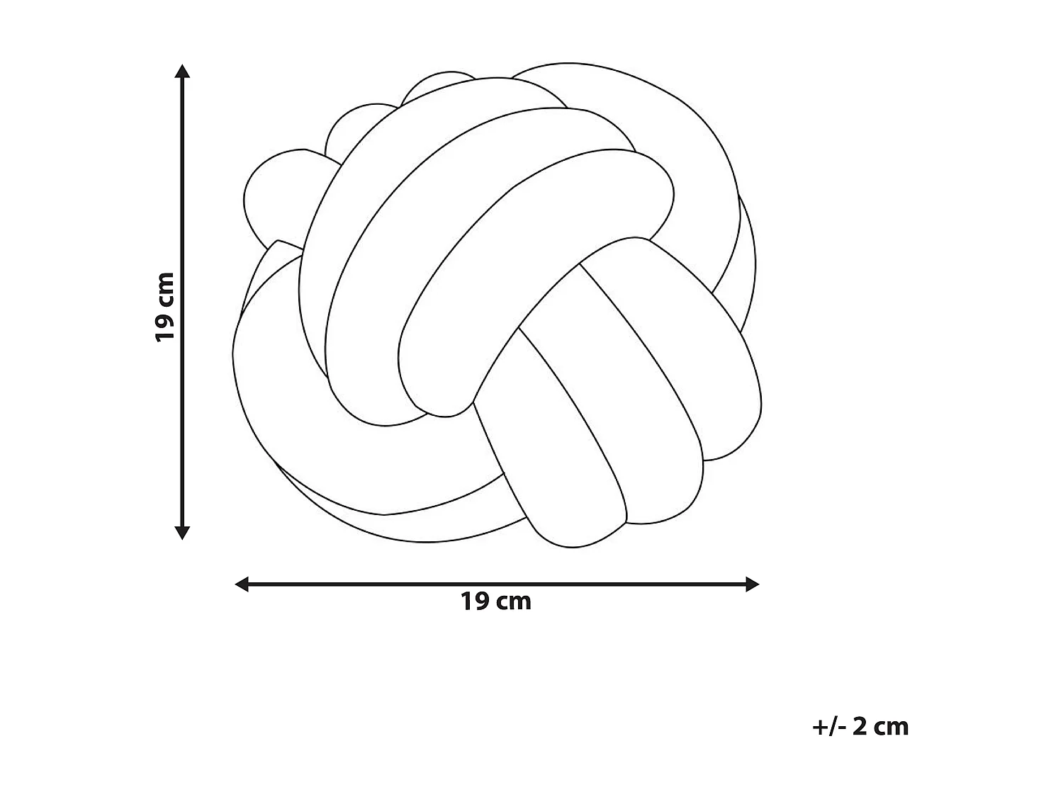 Poduszka dekoracyjna MALNI Boucle 19 x 19 cm Szary Jednolity