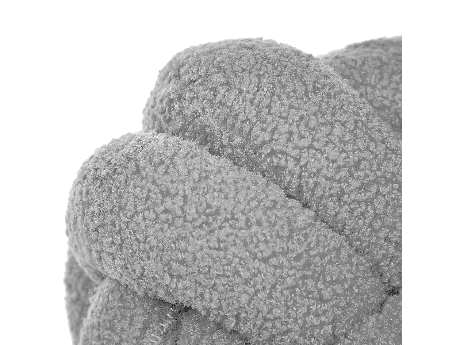 Almofada decorativa MALNI Bouclé 19 x 19 cm Cinzento Sólido