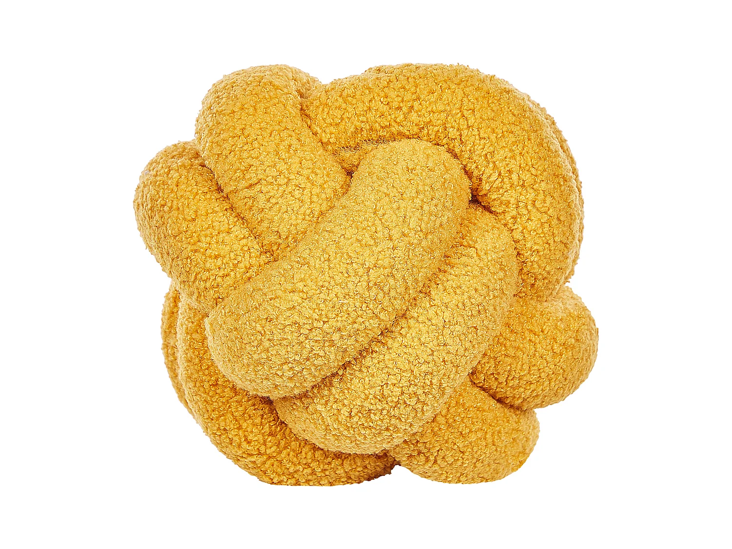 Conjunto de 2 cojines decorativos MALNI Bouclé 19 x 19 cm Mostaza Liso