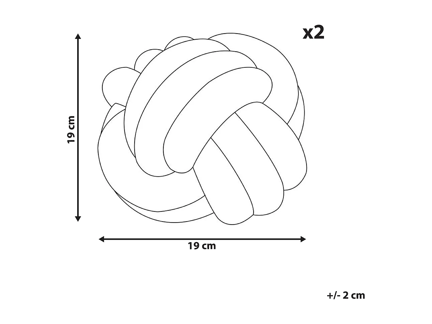 Set van 2 decoratieve kussens MALNI Bouclé 19 x 19 cm Mosterdgeel Effen
