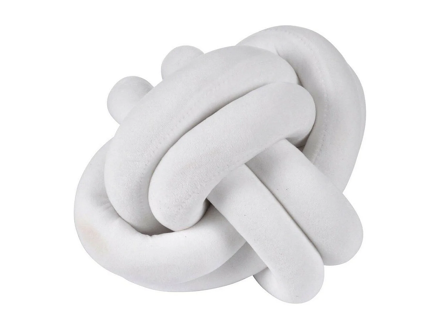 Coussin Nœud Déco "Wild Kids" 20cm Blanc
