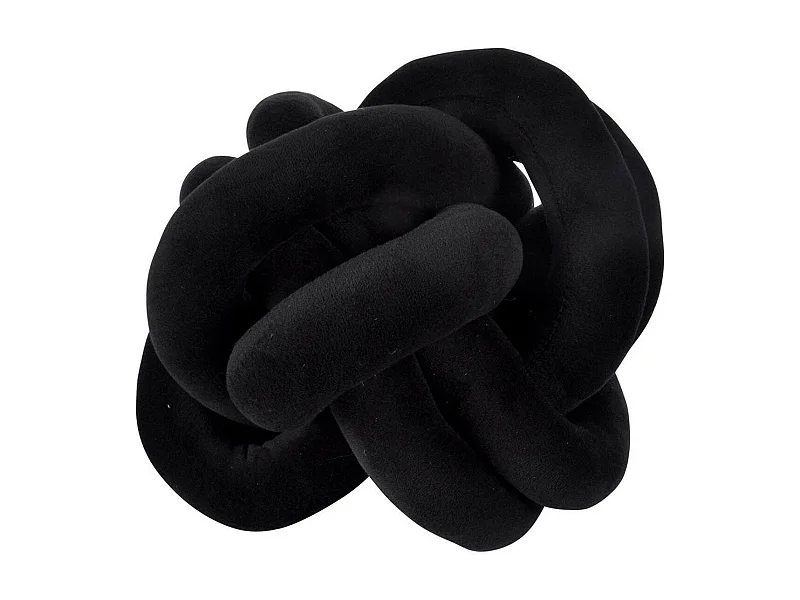 Coussin Nœud Déco "Wild Kids" 20cm Noir