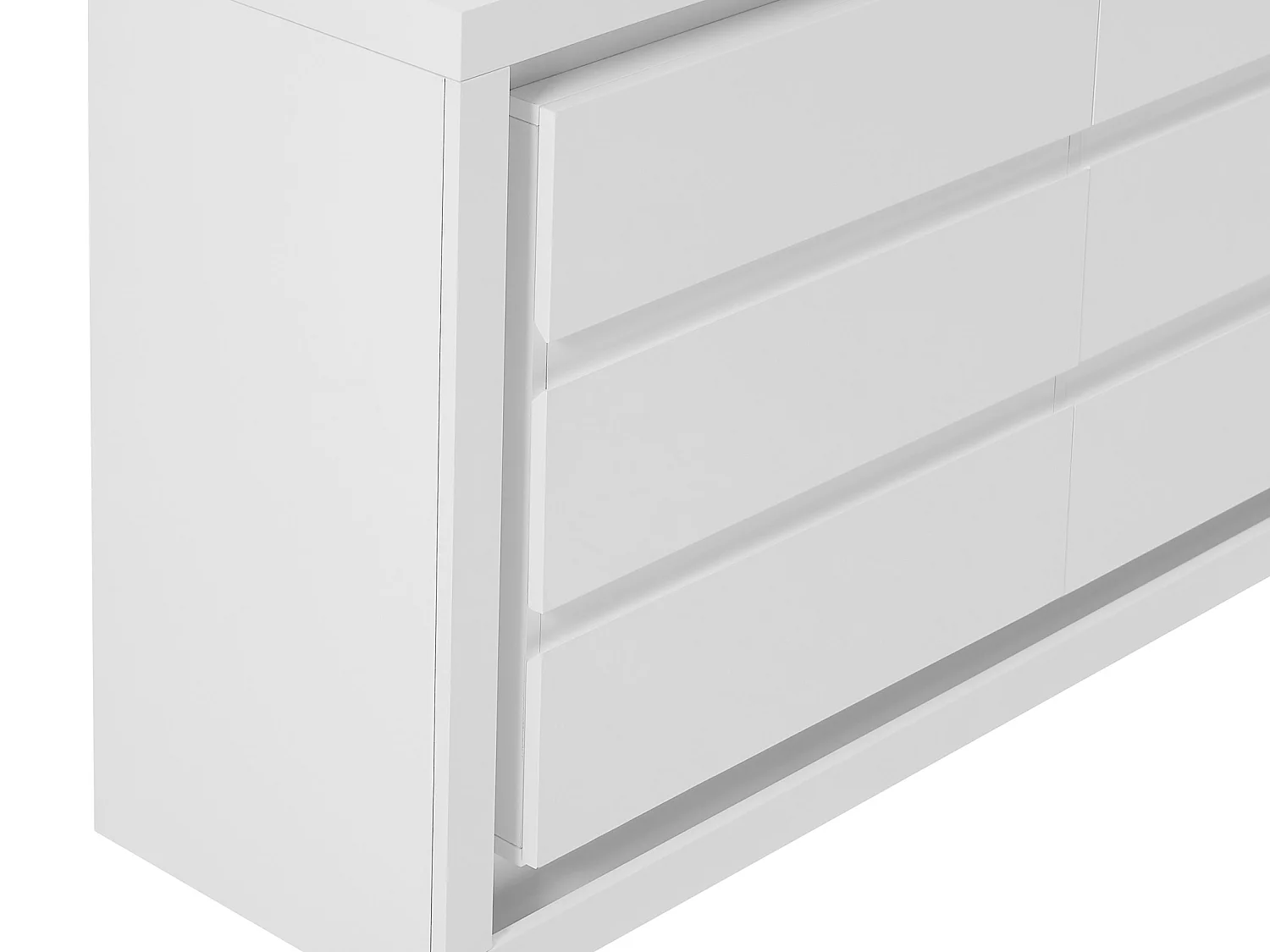 Comò 6 cassetti Con LED MDF Bianco laccato - FLARANCIA