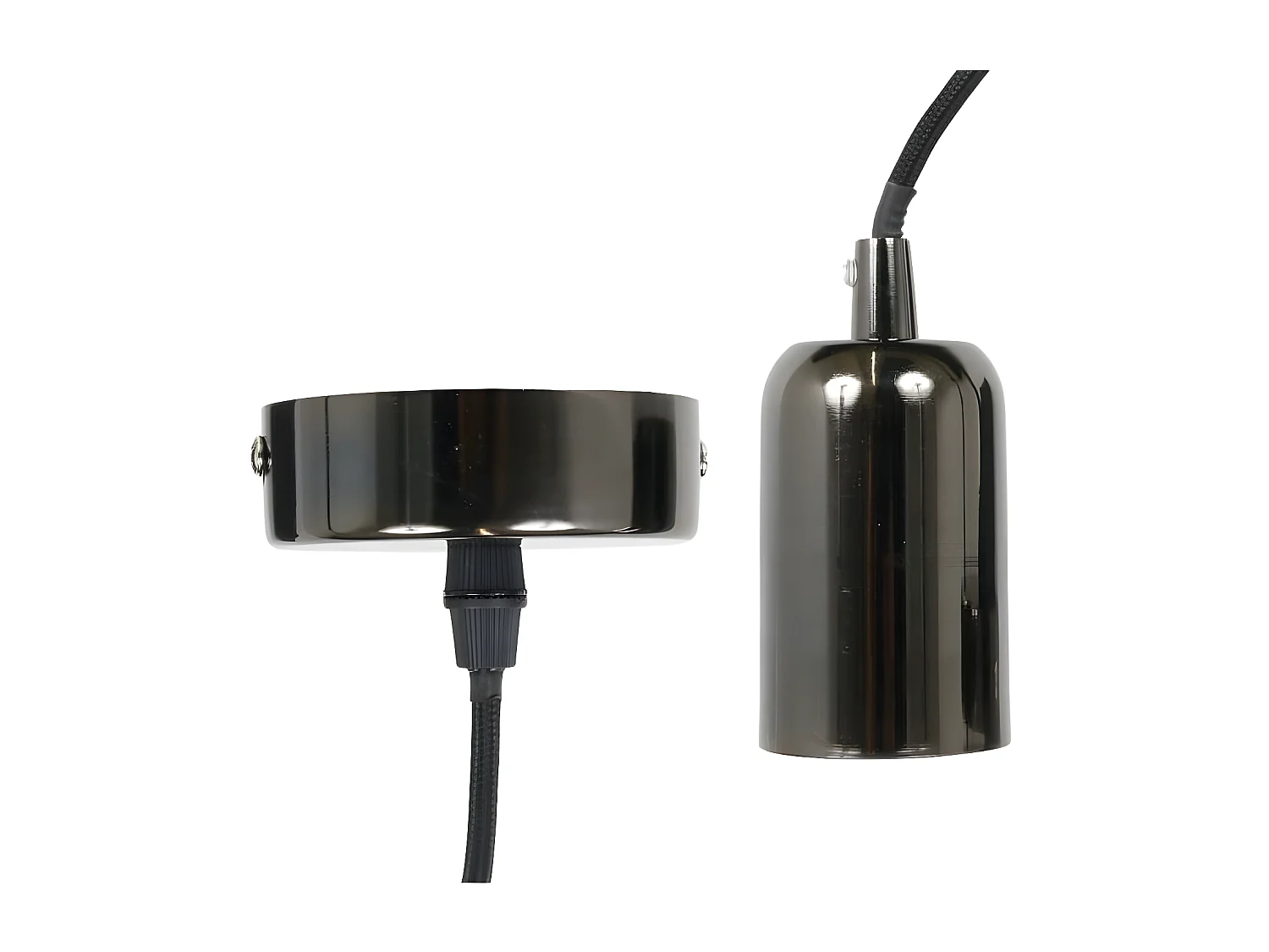 Lampe Suspension Déco "Vintage" 9cm Noir