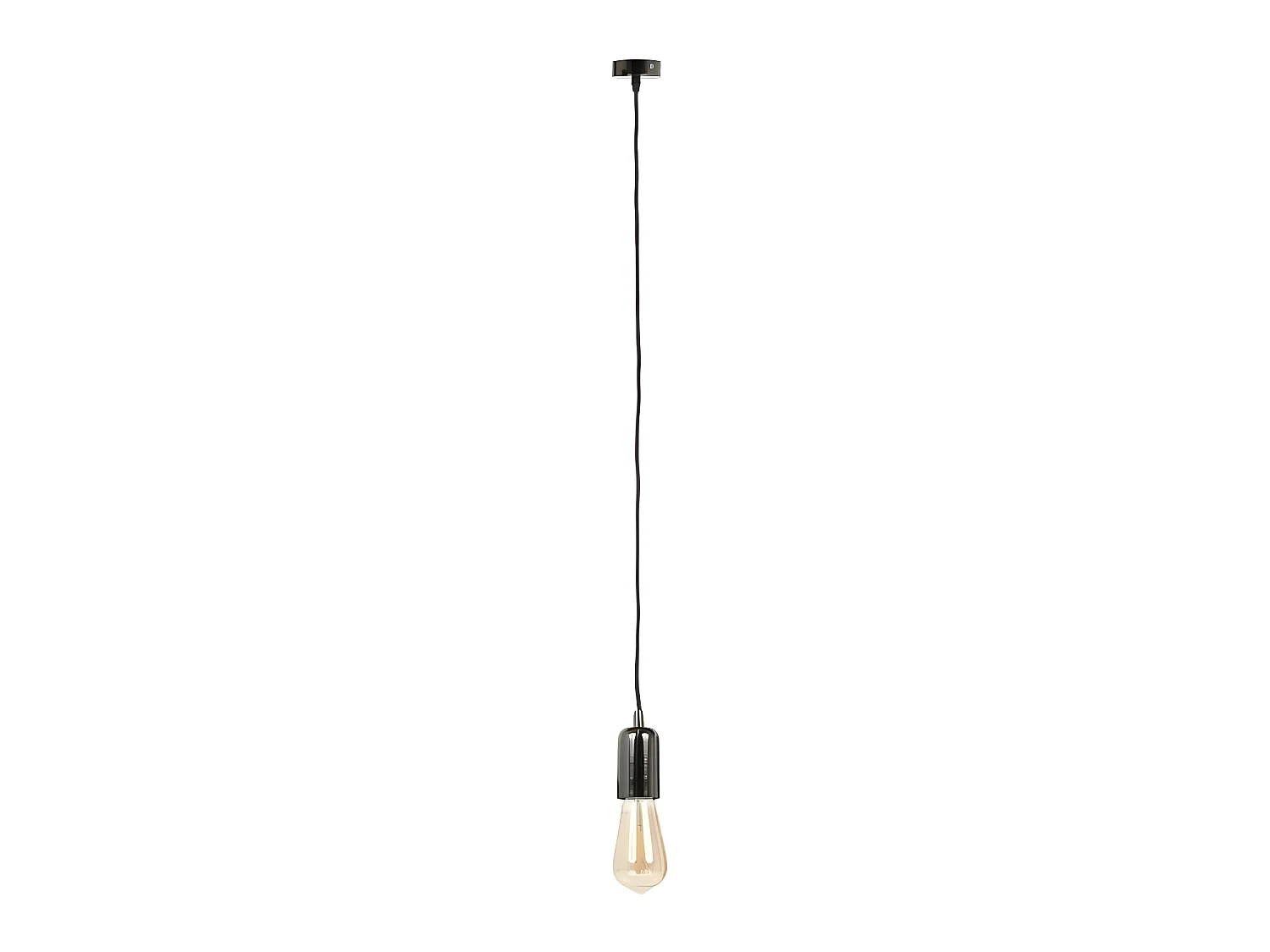 Lampe Suspension Déco "Vintage" 9cm Noir