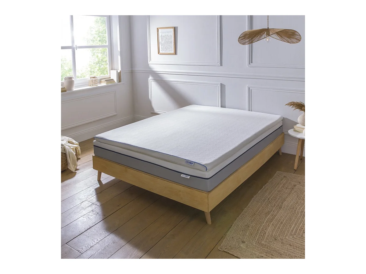 Surmatelas Mémoire de forme 5cm déhoussable et respirant- 180x200cm