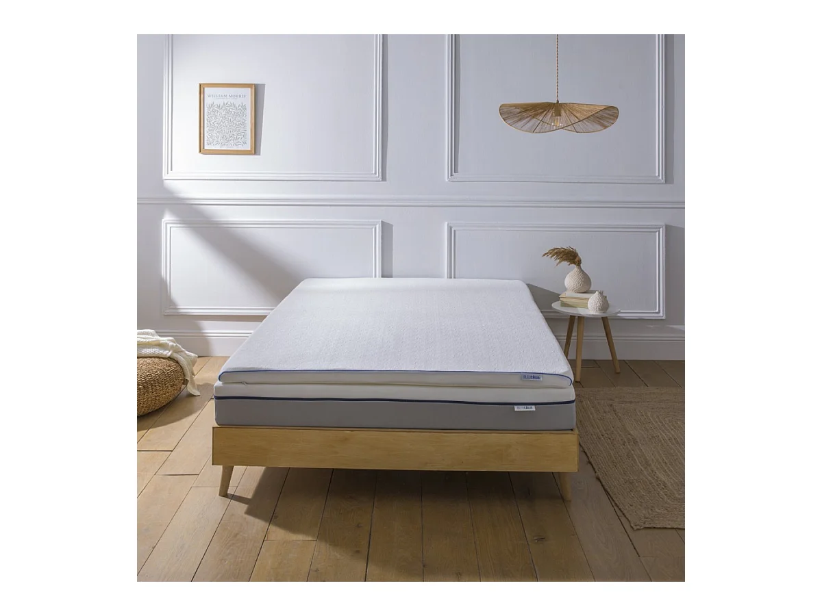 Surmatelas Mémoire de forme 5cm déhoussable et respirant- 180x200cm