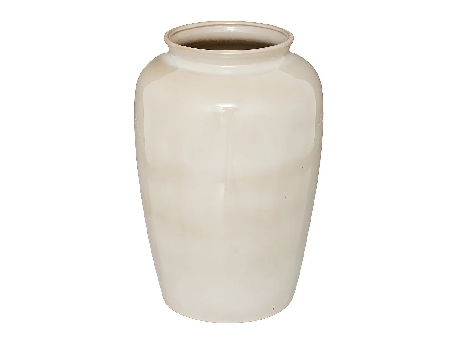 Vase en Céramique émaillée Beige H 29.5 cm