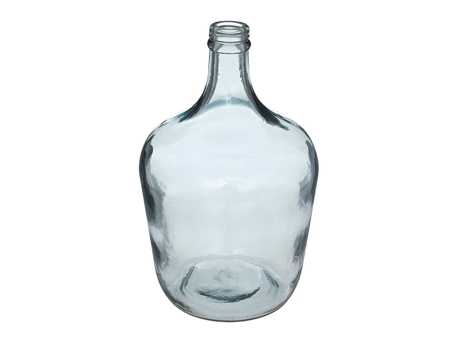 Vase Dame Jeanne en Verre recyclé Bleu D 18 x H 30 cm