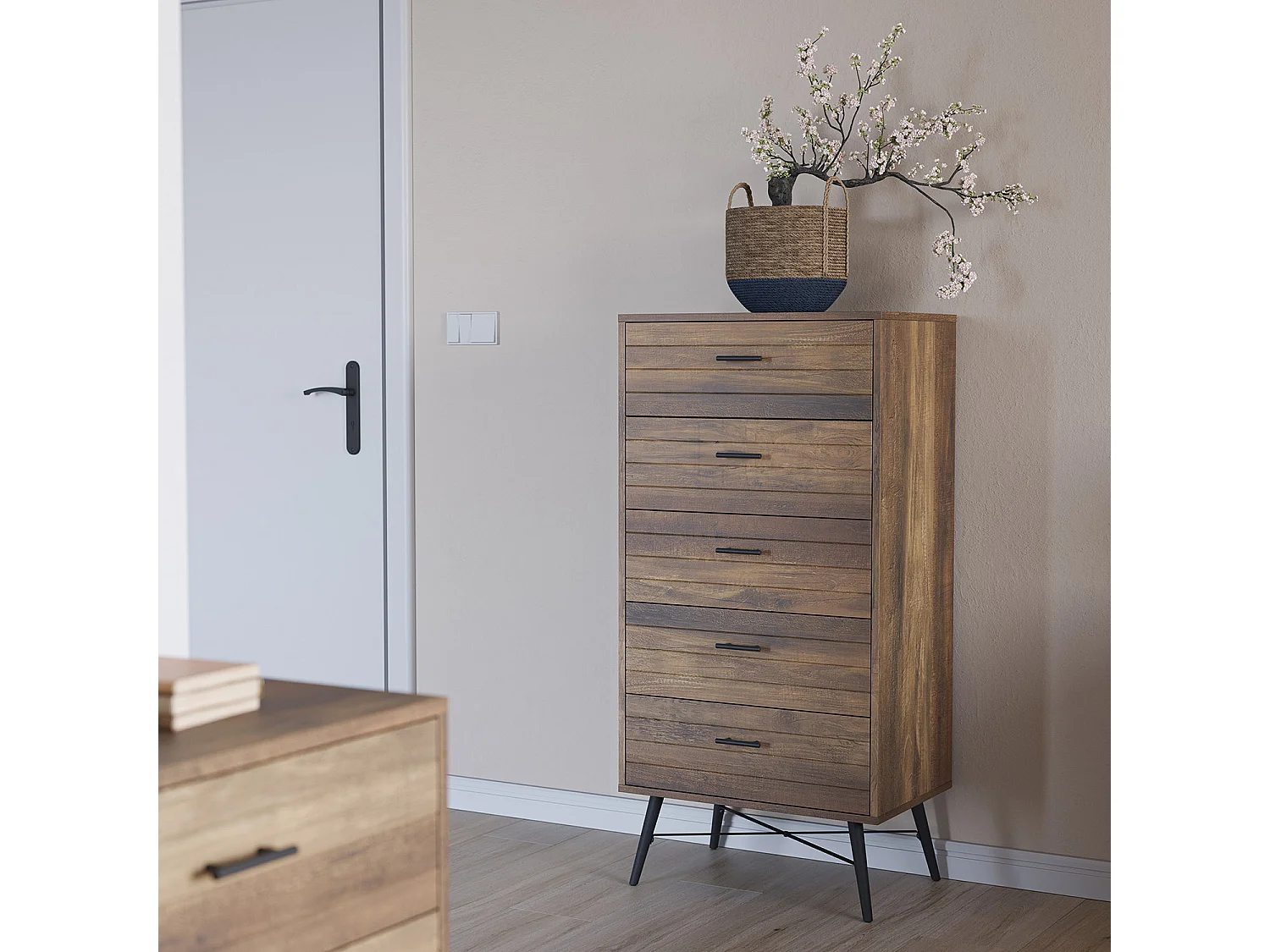 Sinfonier Clavel 5 tiroirs Couleur Rustique