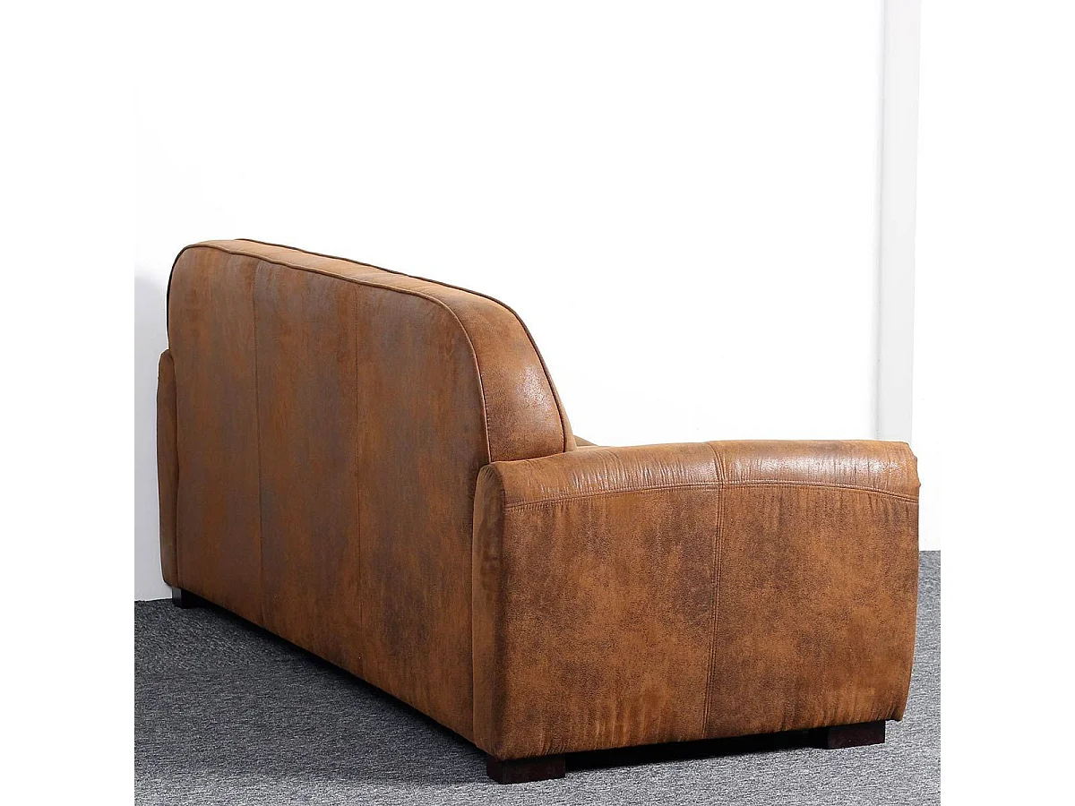 Canapé Club Vintage "Balista" 195cm Marron