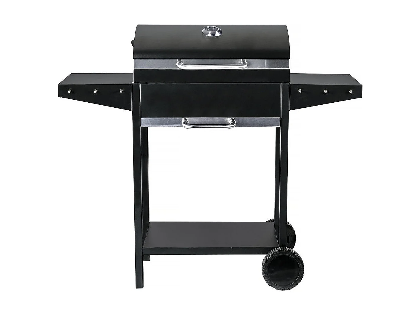 Barbecue charbon de bois "Bizon" - 119 x 50 x 101 cm - Noir