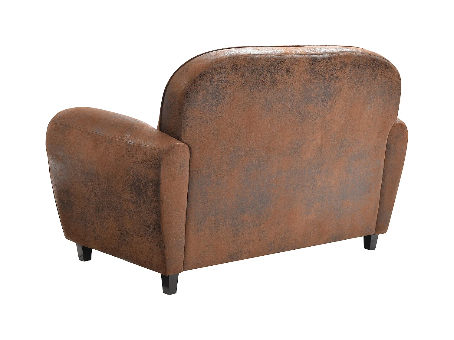 Canapé Club Vintage "Confortable" 139cm Marron