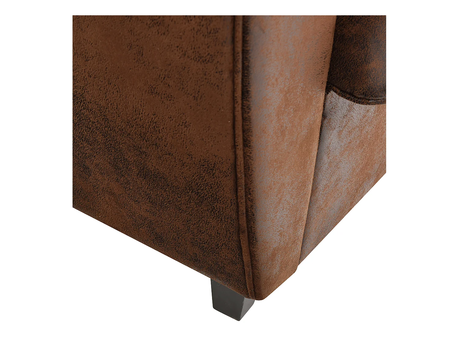 Canapé Club Vintage "Confortable" 139cm Marron