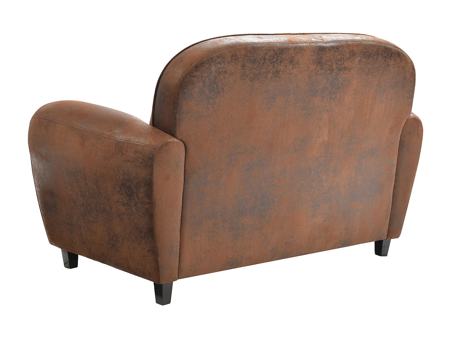 Canapé Club Vintage "Confortable" 139cm Marron