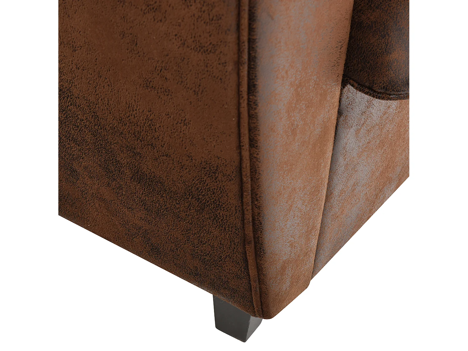 Canapé Club Vintage "Confortable" 139cm Marron