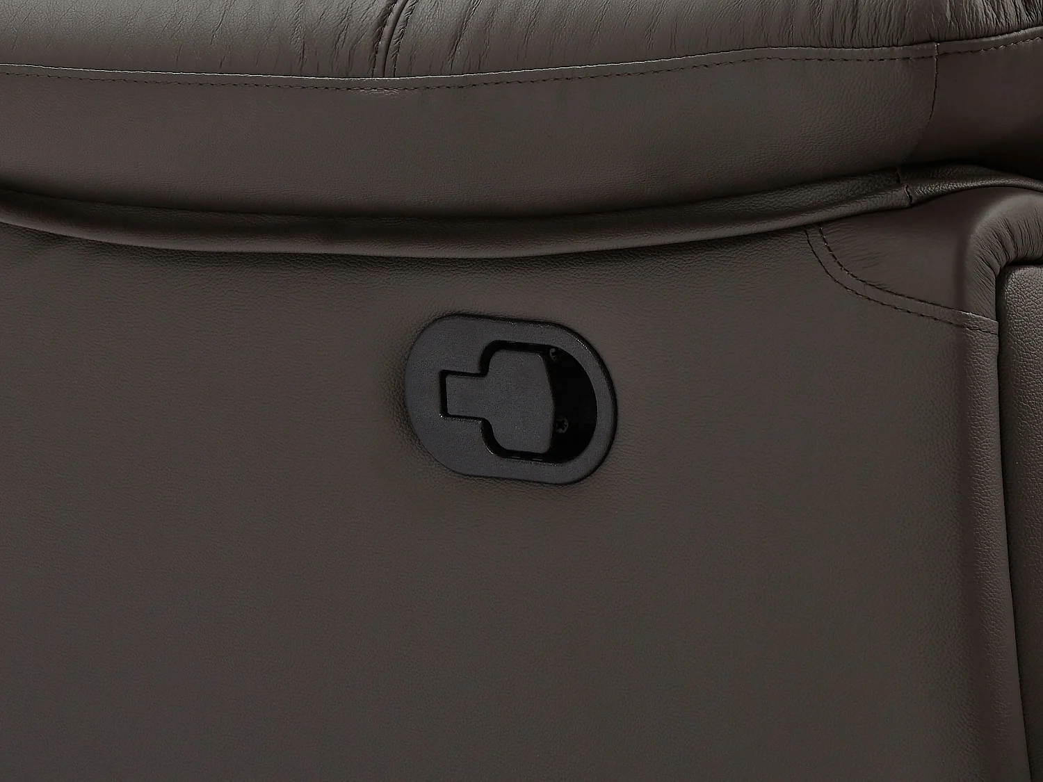 Canapés 3 places et 2 places relax en cuir marron VINETA